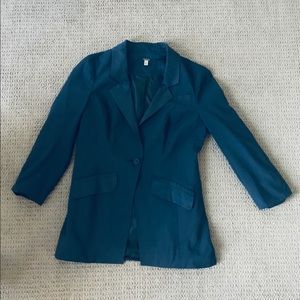 Free People Blue Toned Blazer Jacket